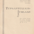 KURIKAN MEIJÄRIN TUPAANTULUAIS KUTSU 1932 (AMI5-S2) - pikkukuva 1