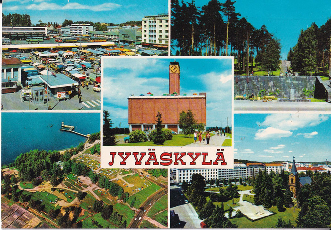 Jyväskylä. sommitelmakortti, e285