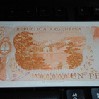 Argentiina 1 Peso 1970 P287 UNC - pikkukuva 2
