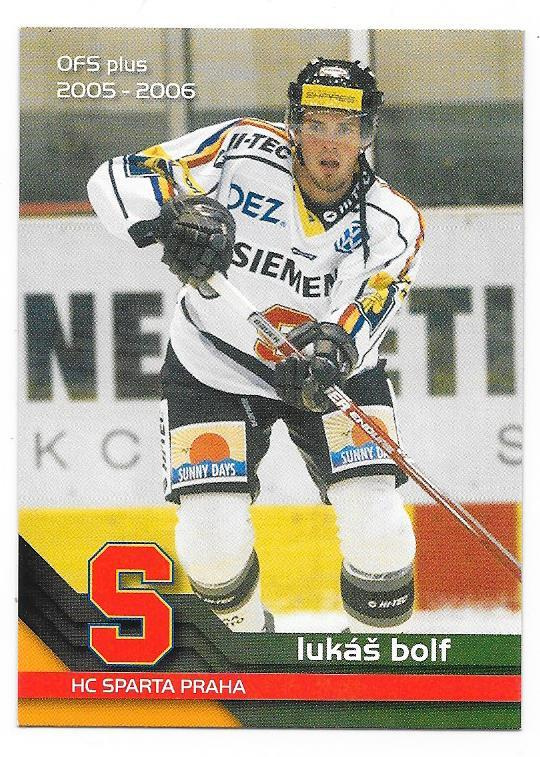 2005-06 OFS #68 Lukas Bolf Sparta Praha ex HPK