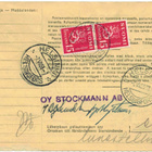 1952 M30 15mk punainen pari postiennakkopaketin plautus - pikkukuva 2