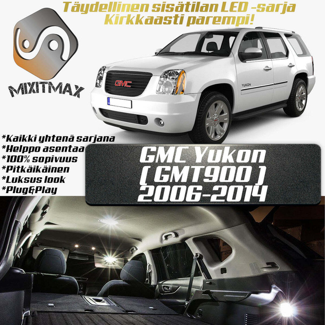 GMC Yukon (MK3) Sisätilan LED-sarja 13-osainen