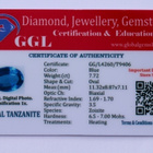 Tanzaniitti 7.28ct  (imitaatio!) - pikkukuva 2