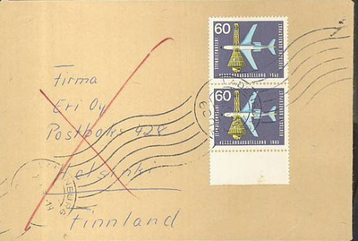 BRD Mi 473 pari kirje Suomeen