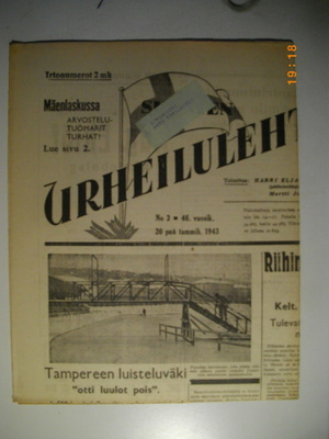 Suomen Urheilulehti Nro 3/1943 (29.2)