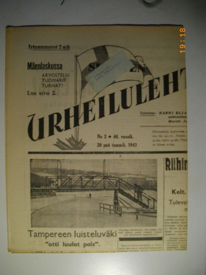 Suomen Urheilulehti Nro 3/1943 (29.2)