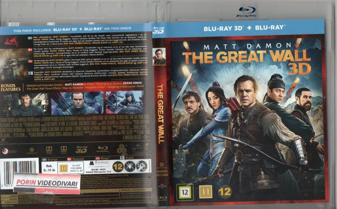 Great Wall	(85 821)	k	-FI-	BLU-RAY		(2)	matt damon	2016	3d /