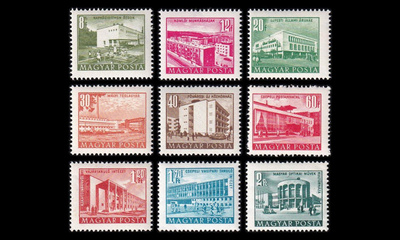 Unkari 1306-14_II ** Käyttösarja rakennuksia (21x17mm) (19