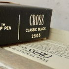 VANHA Kynä Cross Classic 2505 Black Made in USA Alkup. Setti - pikkukuva 5