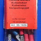 Kaapelinpäät 10 kpl 0,75 - 1,5 mm Biltema uudet Avaamaton - pikkukuva 1