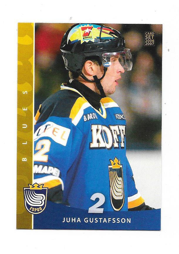 2006-07 CardSet #1 Juha Gustafsson Espoo Blues