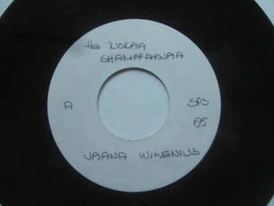 Jaana Wilenius:Hei tuokaa Shamppanjaa 7" single Koelevy