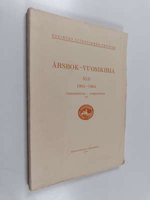 Årsbok = Vuosikirja XLII 1963-1964 : Verksamhetsår = Toim...