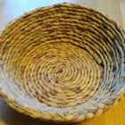 Punottu isohko kulho/kori, siisti, 24cm - pikkukuva 1
