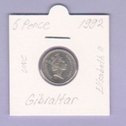 Gibraltar (Iso-Britania) 5 Pence v.1992 KM#22.2 - pikkukuva 1
