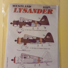 Westland Lysander 1/72 siirtokuvat - pikkukuva 1