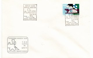 Hanko: Hyvinkää-Hanko rata (erikoisleima 8.10.1973)