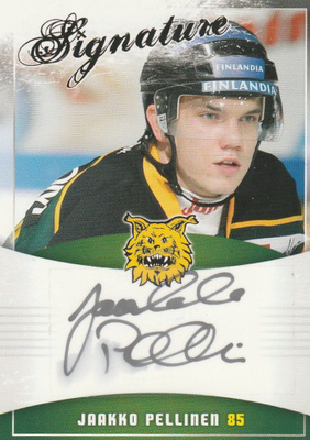 2010/11 Cardset Signature Jaakko Pellinen , Ilves