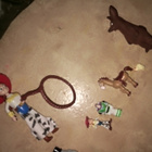 Toy story hahmo figure tyttö ja ratsu pienoismalli - 4 &5 cm - pikkukuva 1