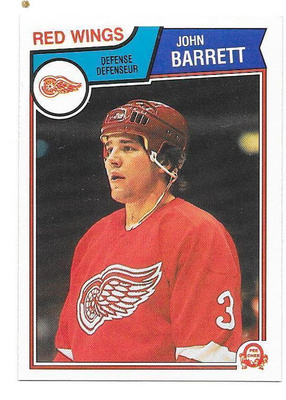 1983-84 OPC #117 John Barrett Detroit Red Wings
