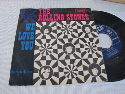 Rolling Stones we love you 7 45 Hollanti 1967 Mono