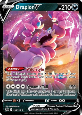 Drapion V 118/196 - Lost Origin - NM/M