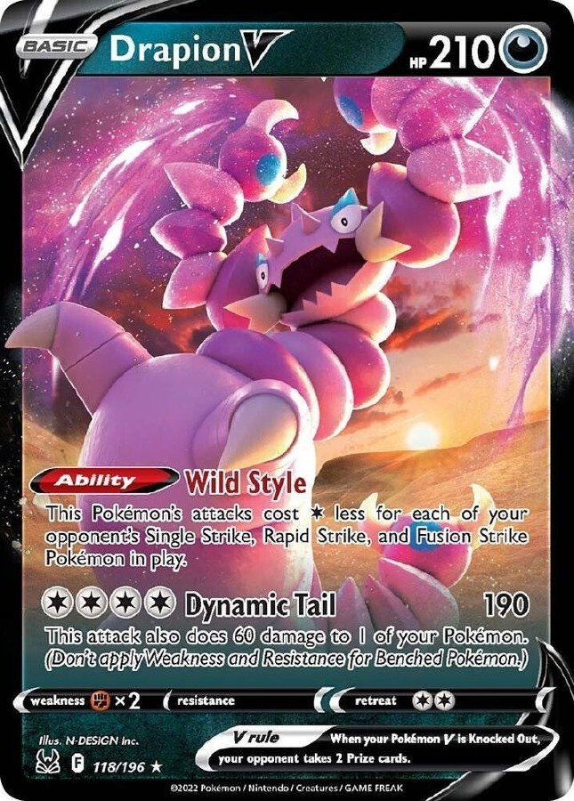 Drapion V 118/196 - Lost Origin - NM/M