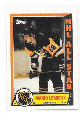 1989-90 Topps Sticker Inserts #3 Mario Lemieux Pittsburgh