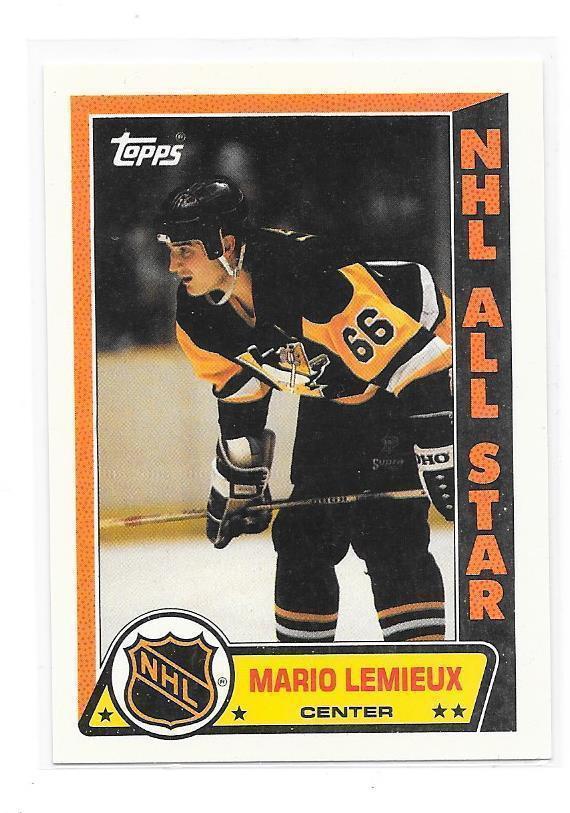 1989-90 Topps Sticker Inserts #3 Mario Lemieux Pittsburgh