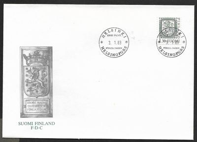 Yleismerkki 1,30mk 1983 FDC (LAPE 916)
