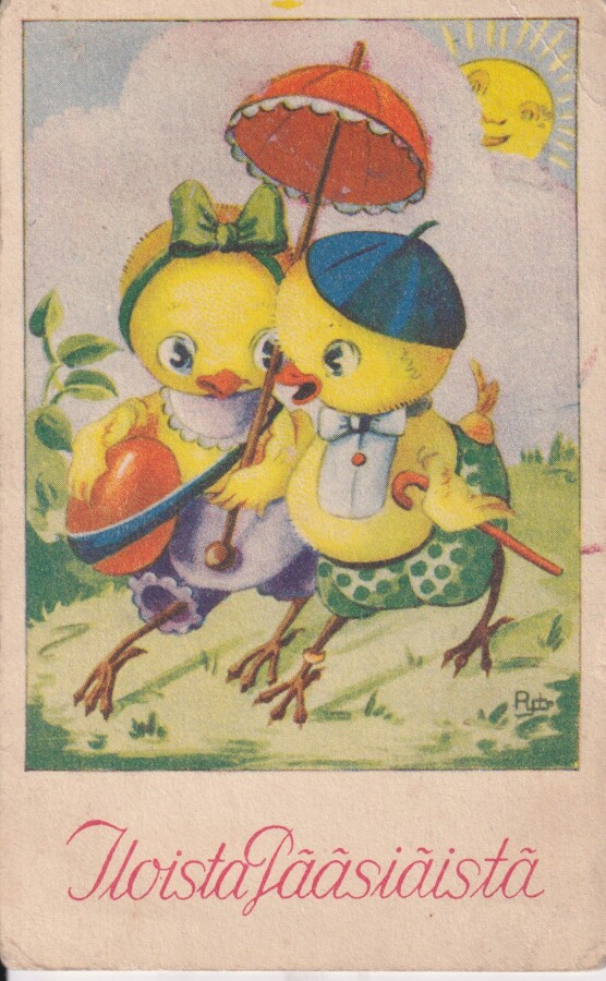 Iloista  Pääsiäistä. Tiput. Kuu kasvot .  e212
