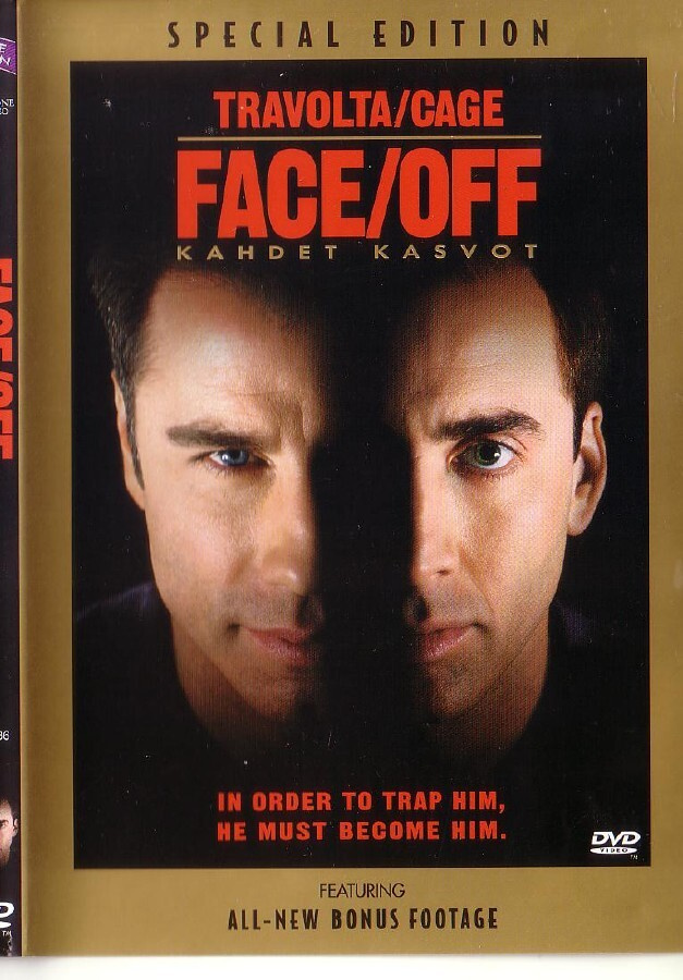 dvd, Face/Off - kahdet kasvot (Travolta, Cage) [toiminta]
