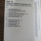 Country Music Standards Vol 1 c-kasetti - pikkukuva 2