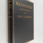 Emil Ludwig : Mussolinis Gespräche mit Emil Ludwig - pikkukuva 1