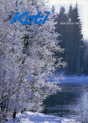 Koti n:o 3 1988 Valokiilassa näyttämön tähdet.  Kasityöt.