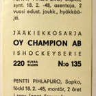Pentti Pihlapuro Sapko Champion 1966 - pikkukuva 2