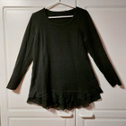 Neule naiselle koko 38/40, musta, pitsihelma - pikkukuva 1