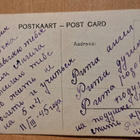 tytöllä kukkakimppu, saksankielinen, käsipostissa 1945 - pikkukuva 2