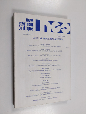 New German Critique : Number 43 : Winter 1988 : Special I...