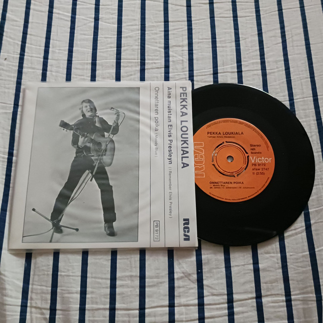Pekka Loukiala – Aina Muistan Elvis Presleyn 7" ps 1978 mint