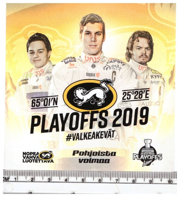 OULUN KÄRPÄT Tarra PLAYOFFS 2019 #VALKEAKEVÄT