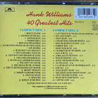 2-CD Hank Williams – 40 Greatest Hits (1988) - pikkukuva 2