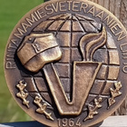 Rintamamiesveteraanienliitto mitali. Halkaisia - 69 mm. Rasi - pikkukuva 5