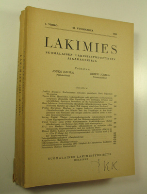 Jouko (toim.) Halila : Lakimies, 62. vuosikerta (1964), n...