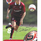 AC Sparta Praha Teamissued Signed # Karel Poborsky Nimmari - pikkukuva 1