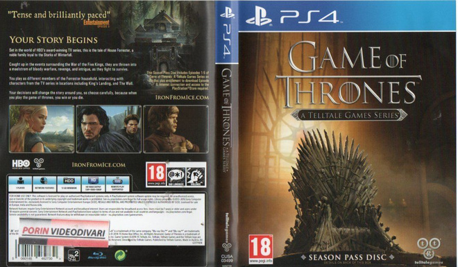 game of thrones telltale game series	(56 603)	k		PS4							(