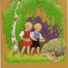 kortti ** Koivu Rudolf Lapsi ja eläinystävä - erilaisia - pikkukuva 4