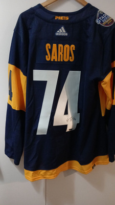 Juuse Saros - Smashville NHL-pelipaita nimmarilla/todistus