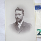 VANHA CDV Valokuva Valtiopäivämies Wilhelm Snellman 1890-l - pikkukuva 1