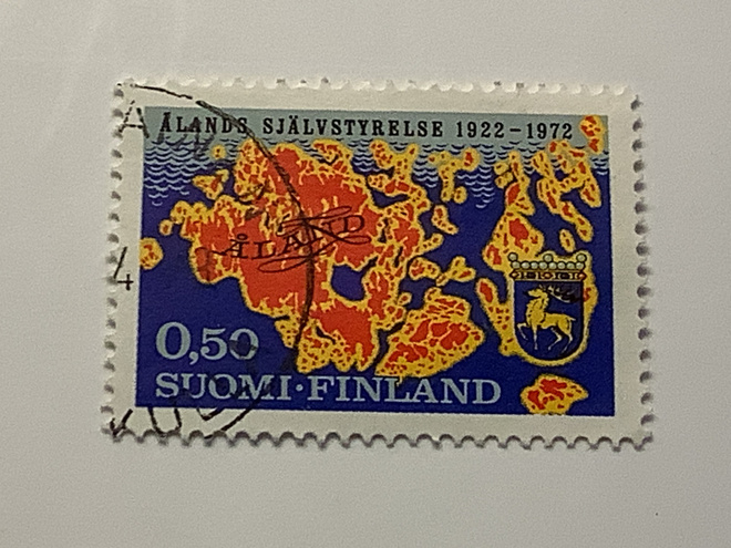 704 / 1972 Ahvenanmaan Itsehallinto o leimattu